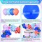 Stich 131Pcs Balloon Birthday Party Decorations - Blue Purple Arch Kit with Happy Birthday Banner, Palm Leaves, Flowers for Kids, Baby Shower, Tropical Party Supplies